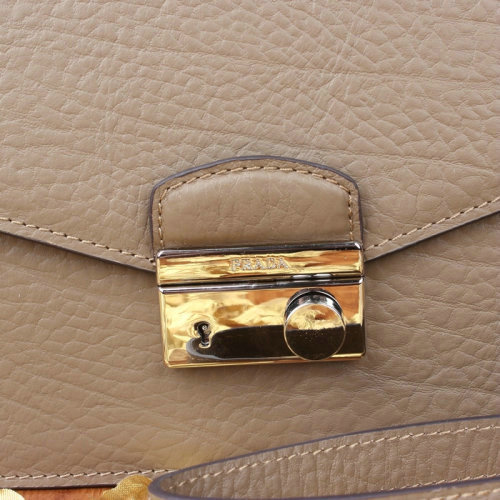 2014 Prada grainy leather mini bag BT8092 khaki for sale - Click Image to Close